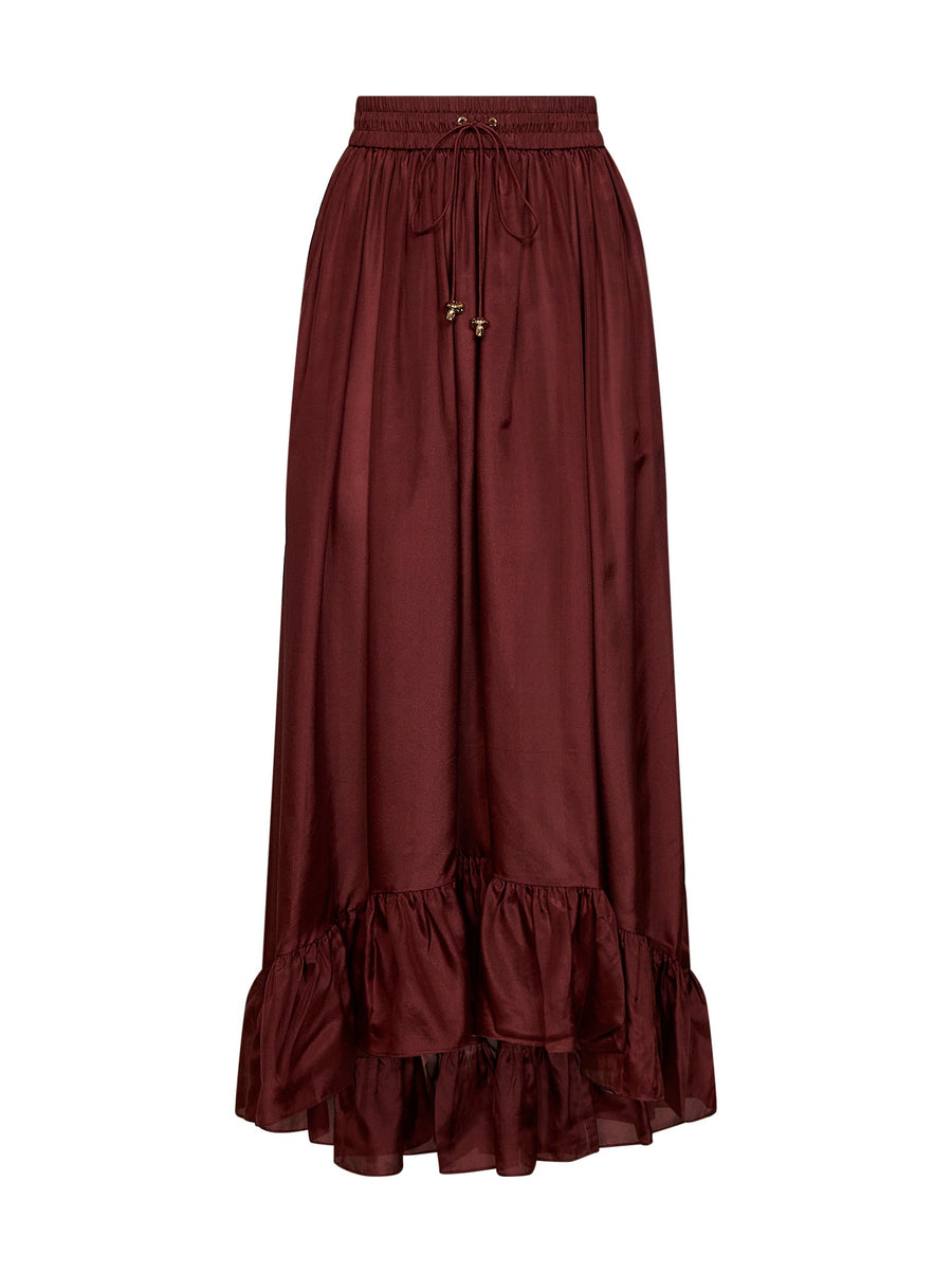 Maxi Skirt Aster Merlot Silk Purple
