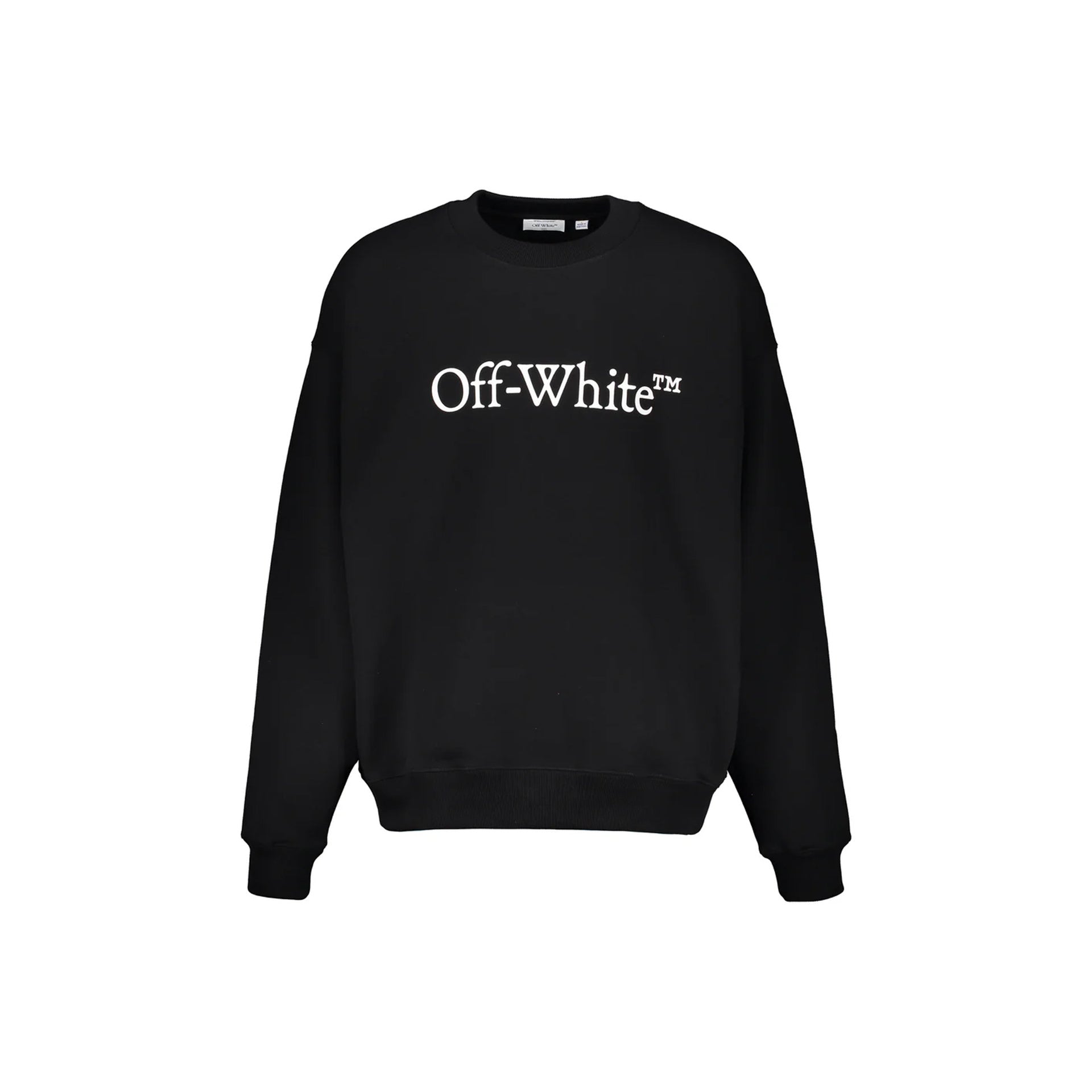 Off-White Logo Sweatshirt Black Cotton