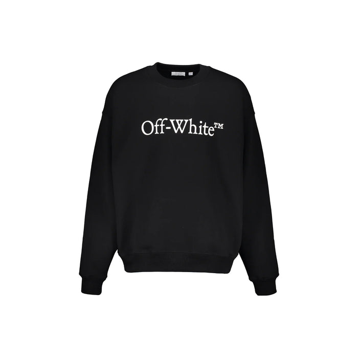 Off-White Logo Sweatshirt Black Cotton