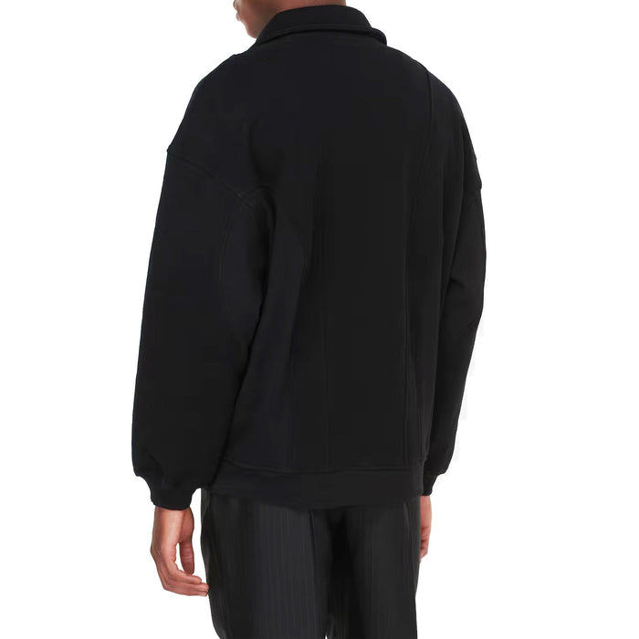Cotton Fleece Sweatshirt Black