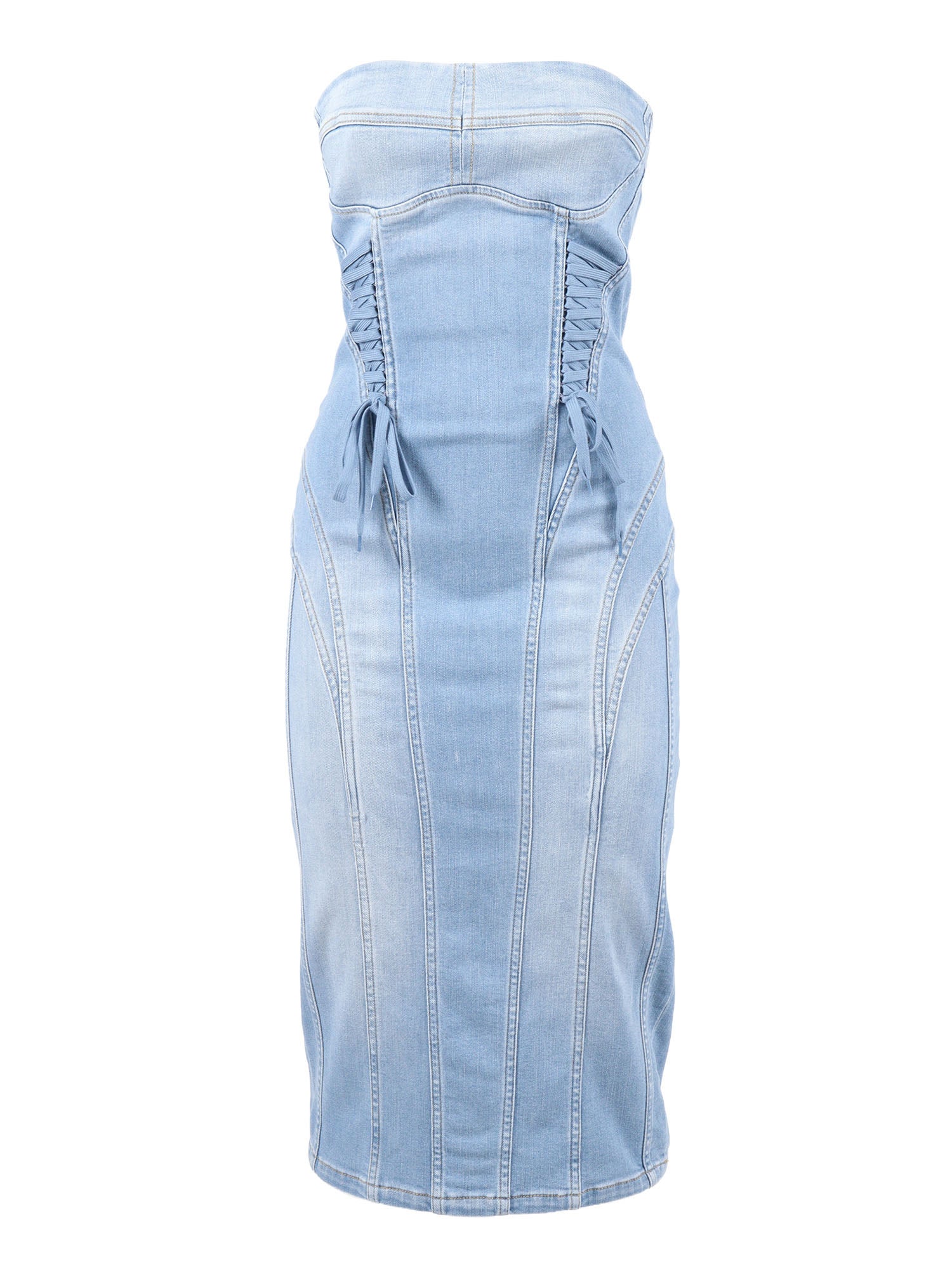 WOMEN�S DRESS Light Blue Midi