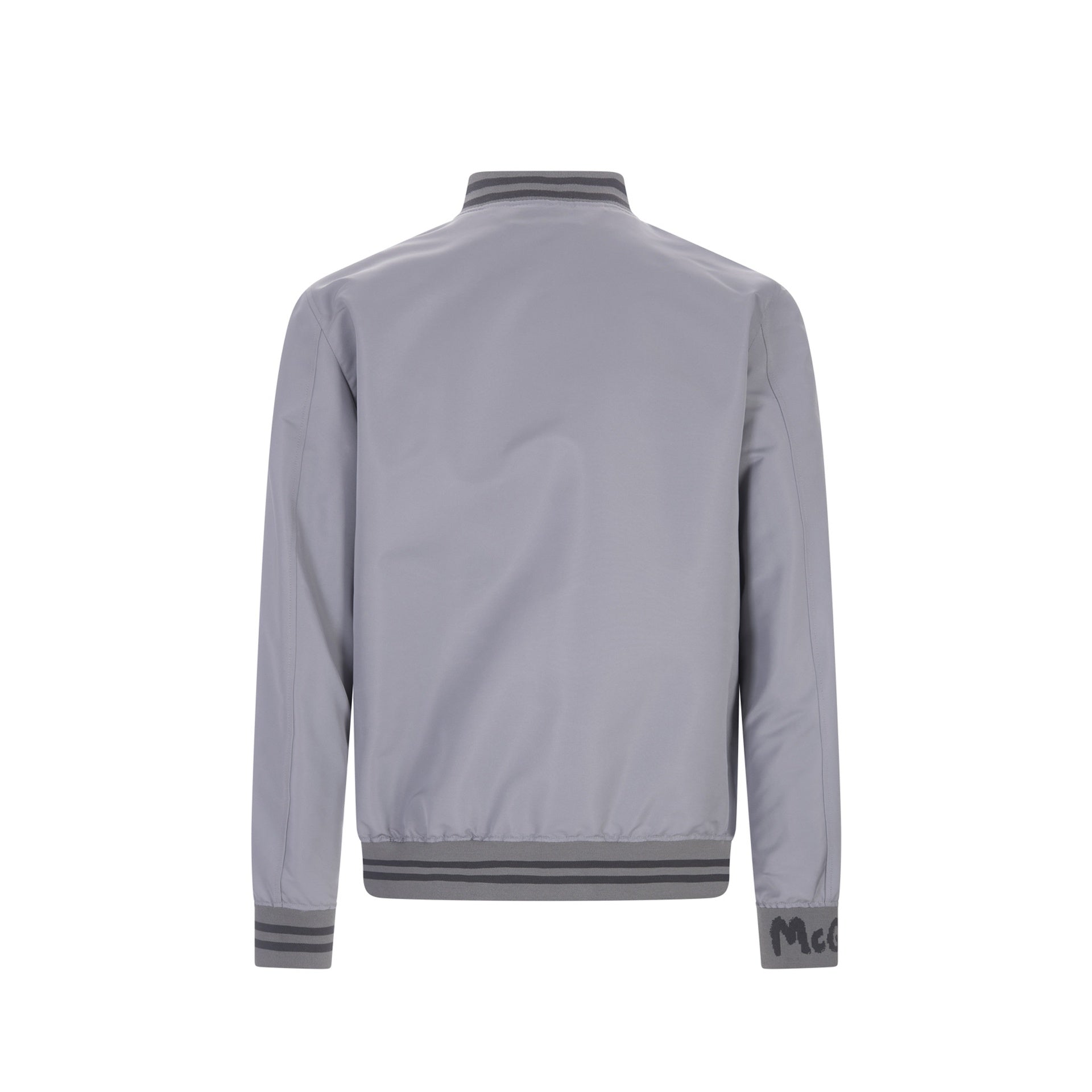 Bomber Jacket Gray Polyester