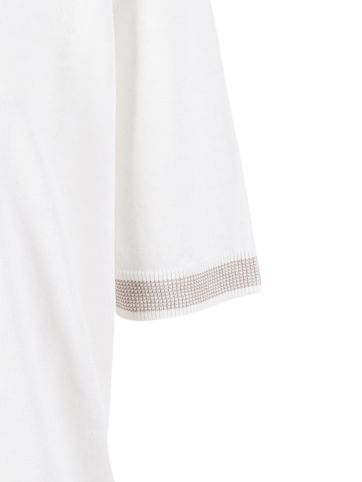 MAN SWEATER White Linen Cotton 0 % Fabric 2 Crewneck