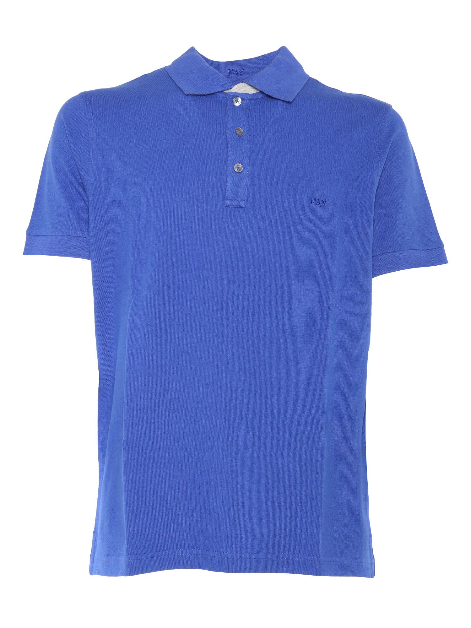 PIQUET POLO Blue Cotton Elastane Shirt