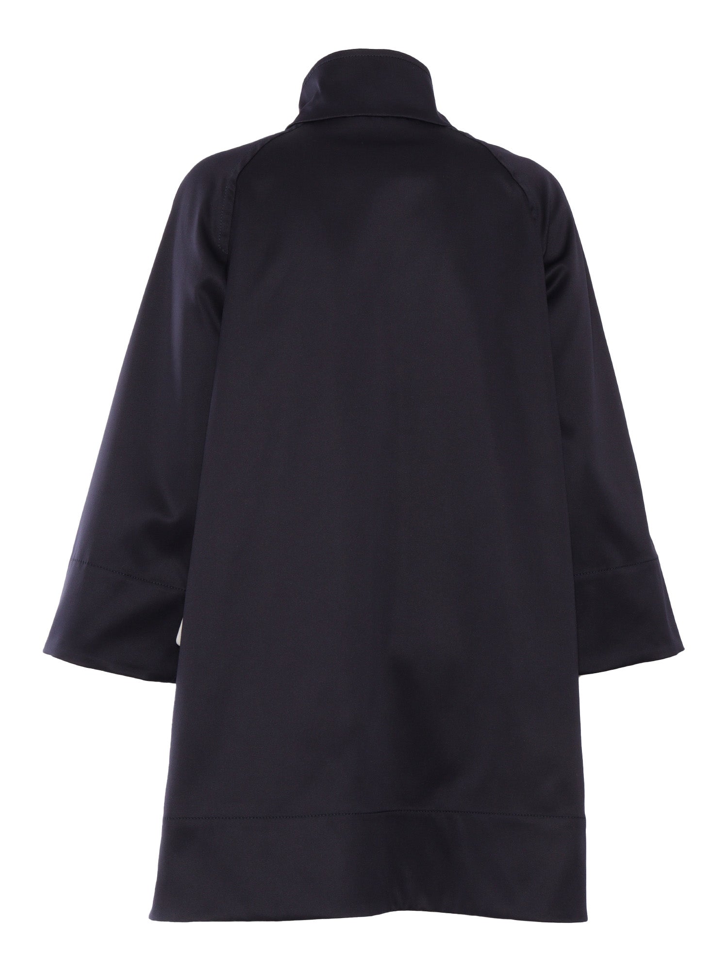 RAGLAN SLEEVE CAPE Blue Polyester