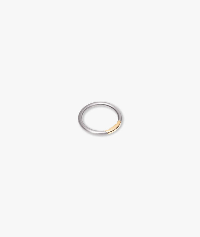 Titanium And Gold Circle Key Holder Neutral