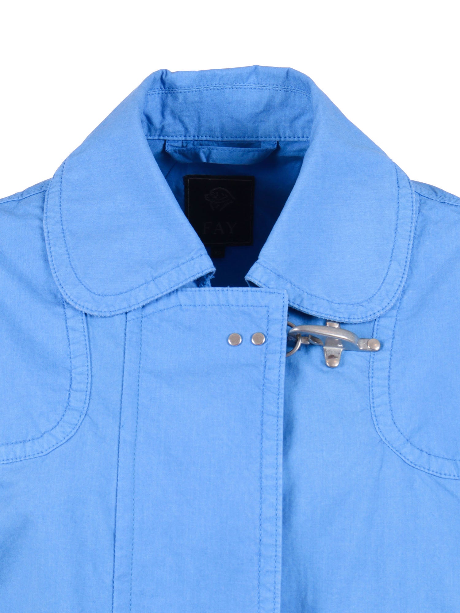 3 GANGI BOMBER Light Blue Cotton Polyamide Jacket