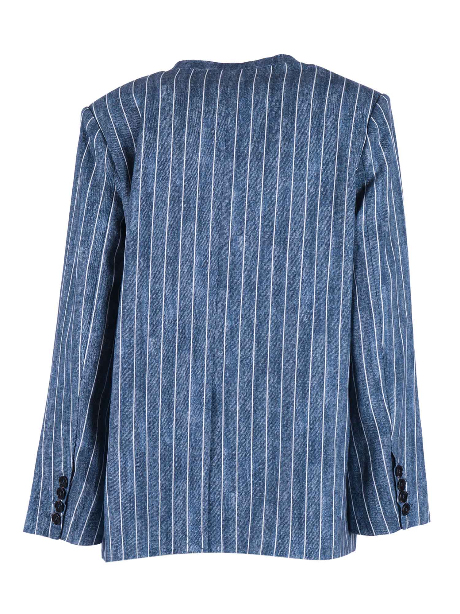 Single-Breasted Blazer Blue Jacket