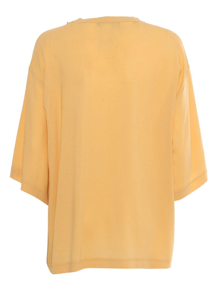 Ocher sweater Yellow Viscose Elastane Top