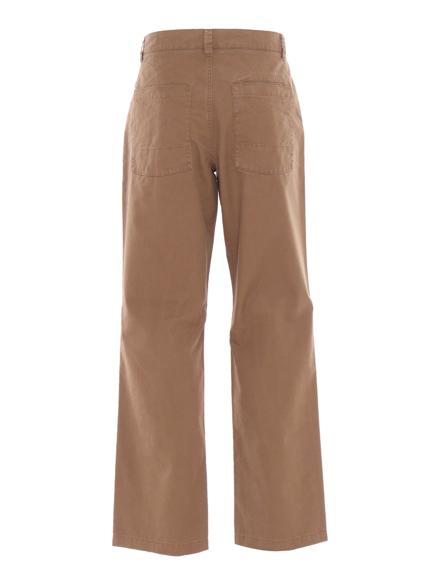 LAB PANTS Brown Cotton Polyester