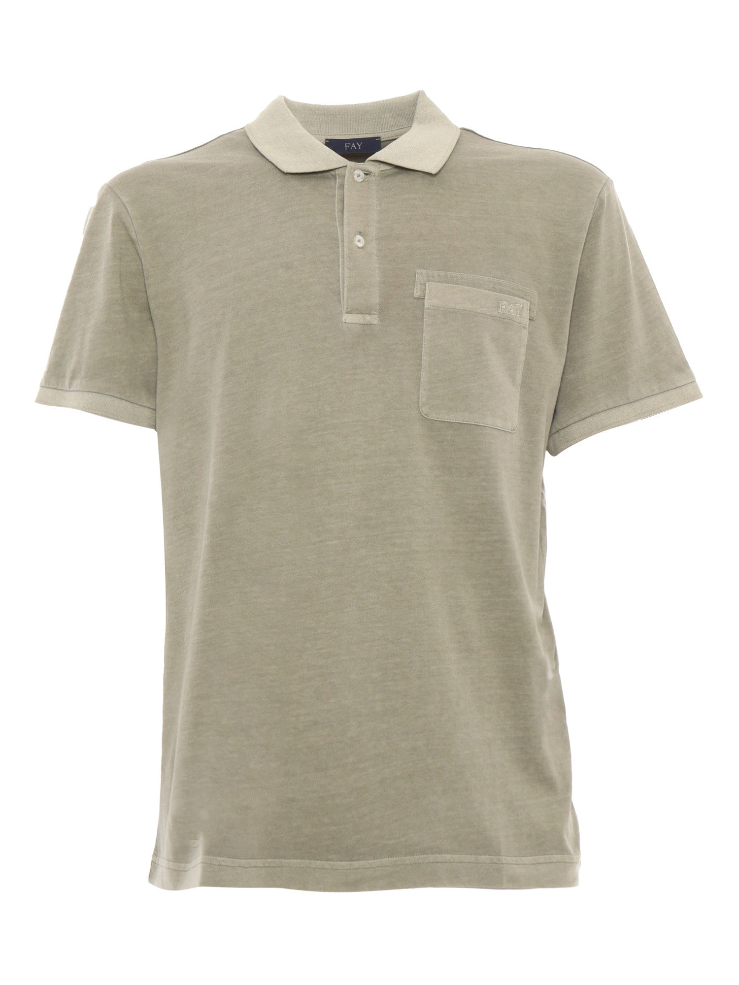Polo with poket Green Cotton Shirt