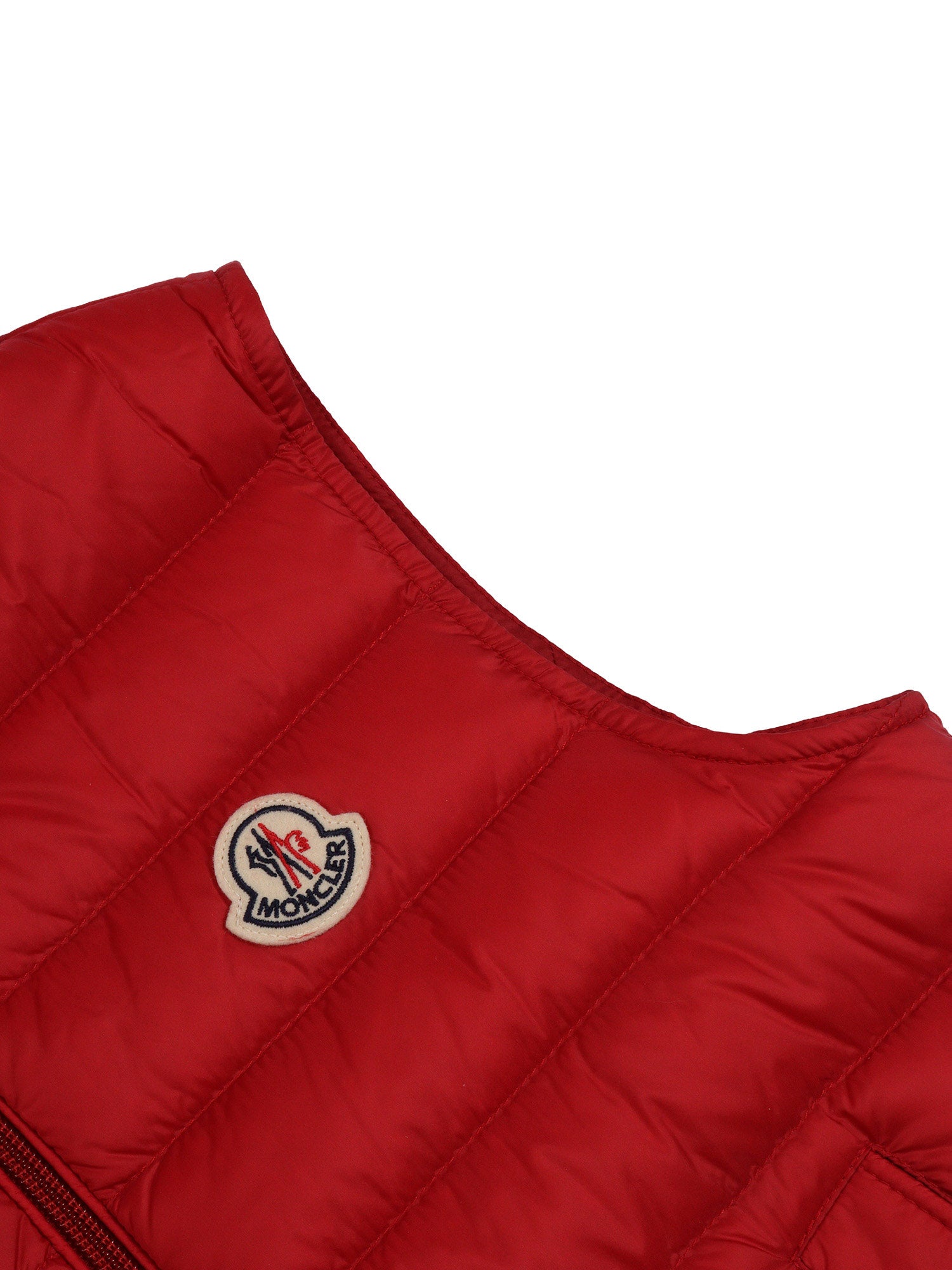 UZAY VEST Red Sleeveless Puffer