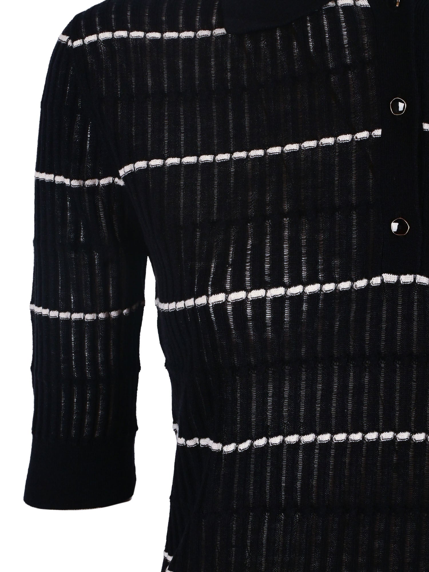 SWEATER Blue Silk Wool Crewneck