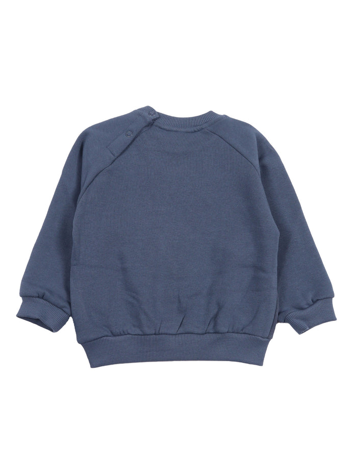 Disc Sweat Shirt Light Blue Cotton Organic Sweatshirt