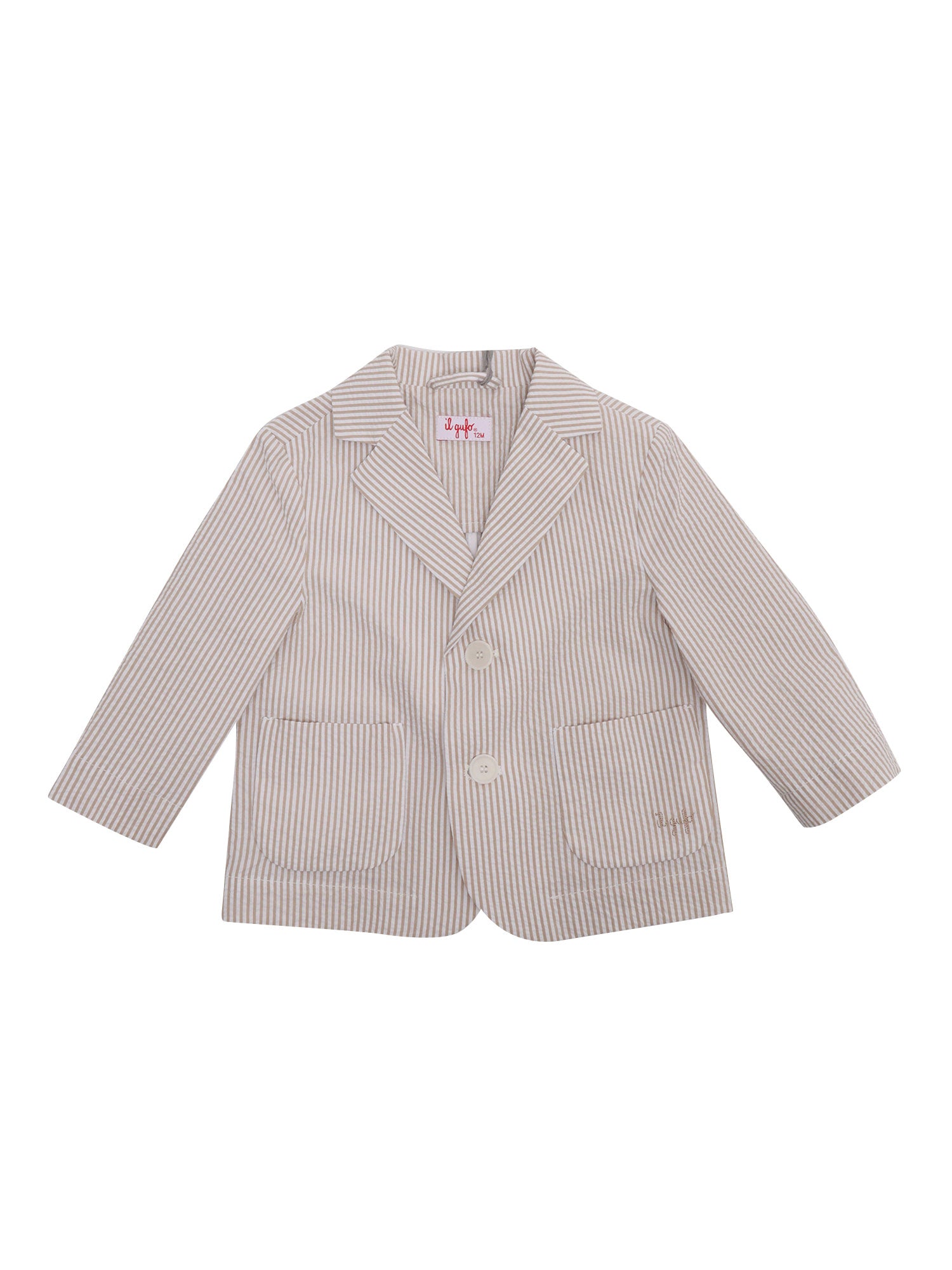 Rope colored blazer Beige Cotton Pockets Lining Jacket