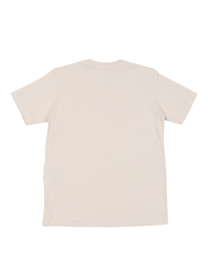 T-Shirt M-C Beige Cotton Short Sleeves