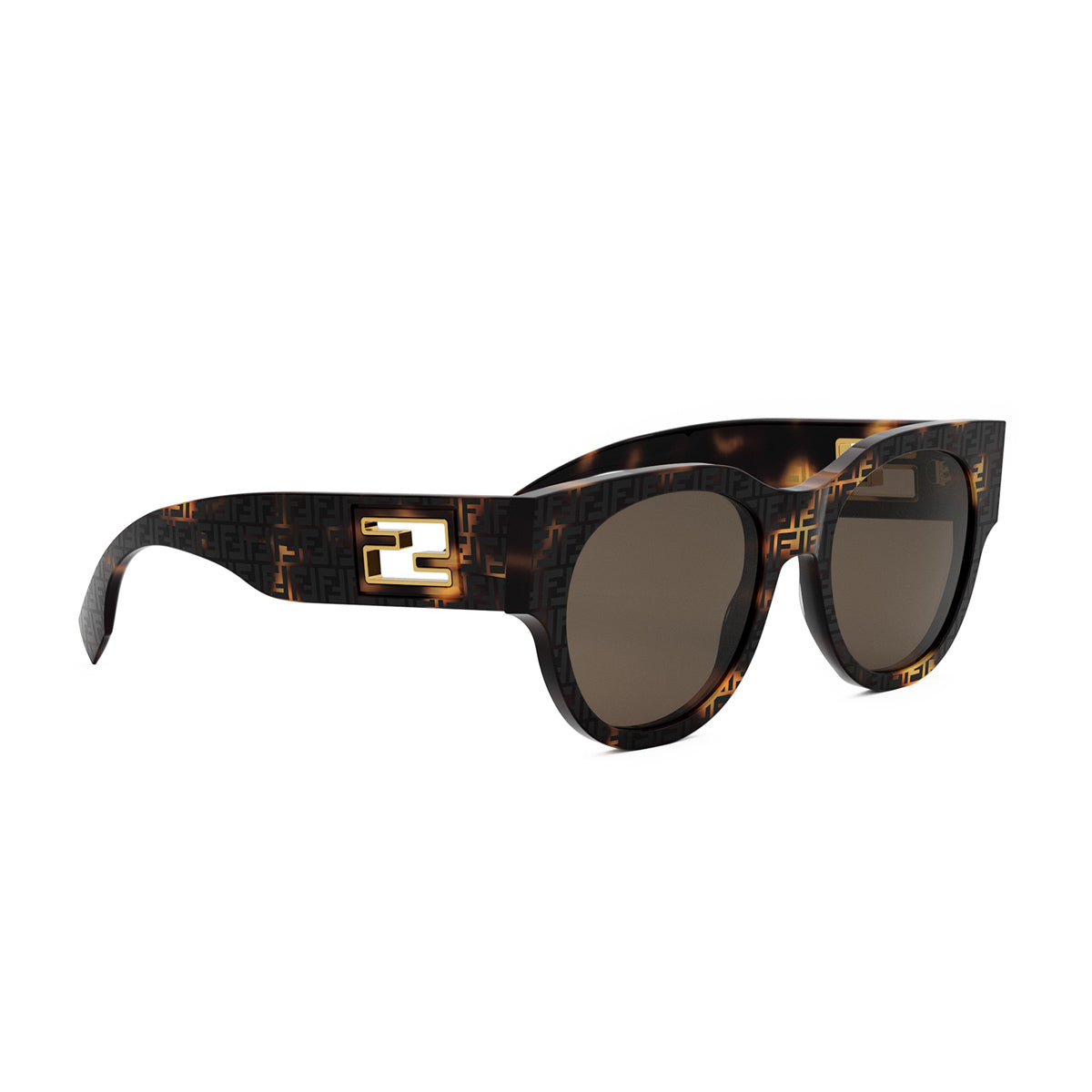 FE40147I 55E Havana-Serigrafato Marrone Acetate Occhiali Da Sole