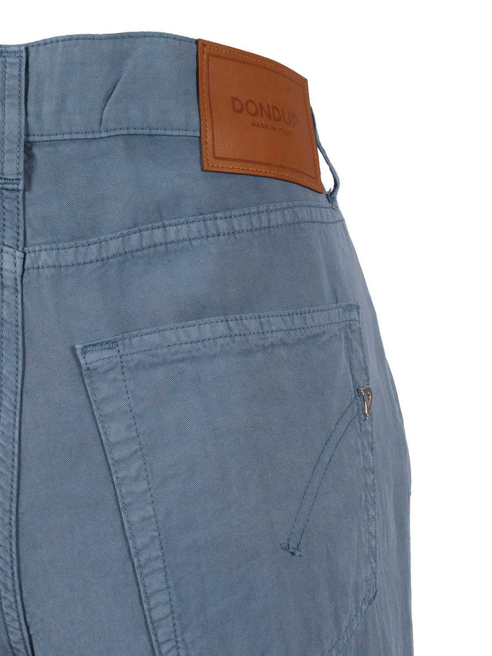 AMBER PANTS Light Blue Lyocel Linen Cotton Jean