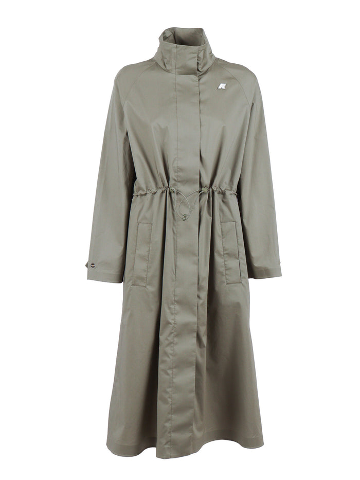 BARBREIN COTTON 3LAYERS AF RAIN Green Elastane Polyamide Raincoat