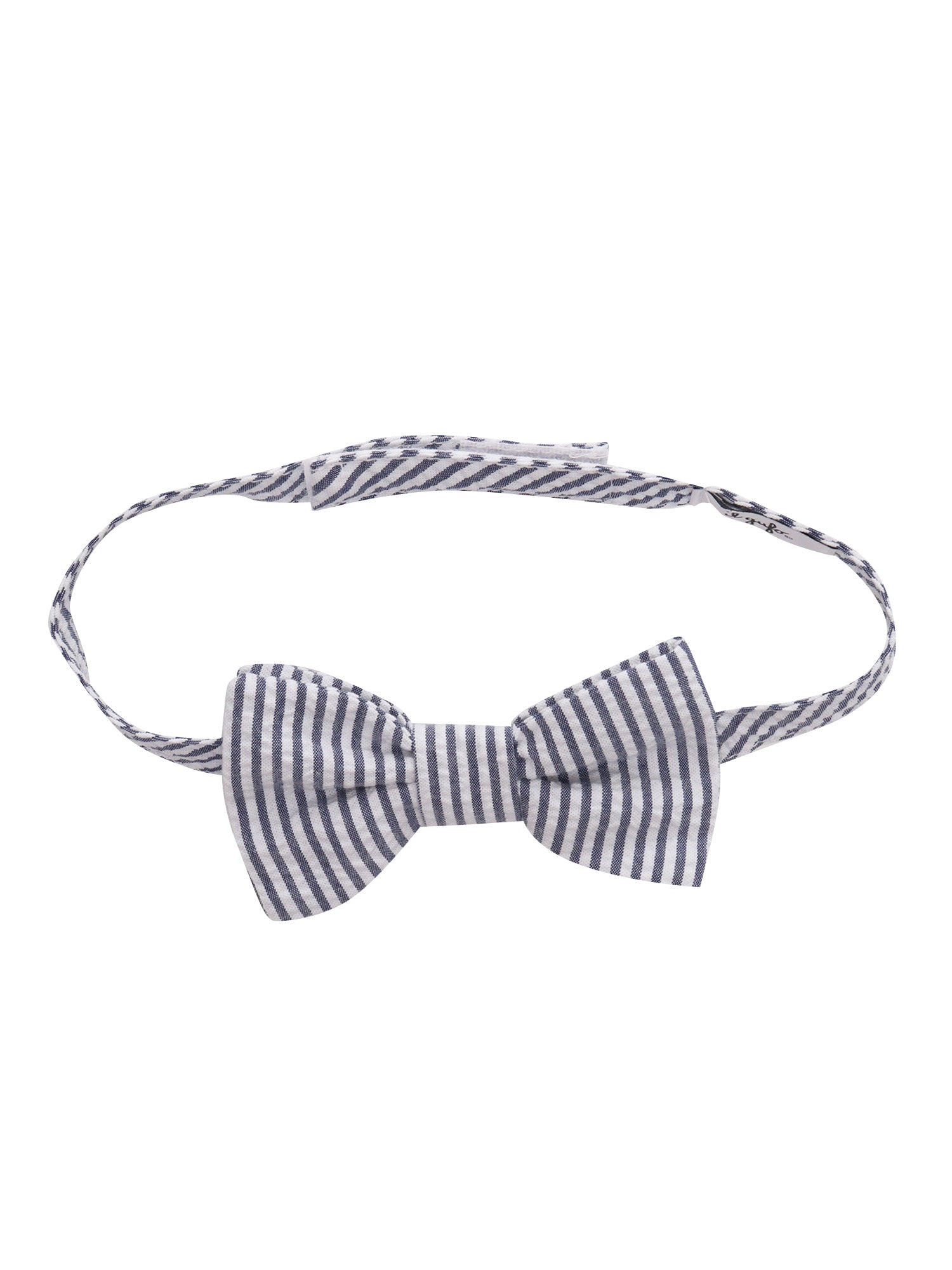 Striped bow tie Blue Cotton