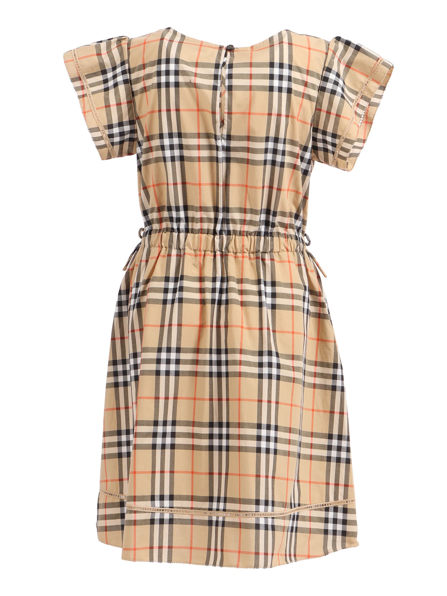 KID GIRL DRESSES Beige Cotton