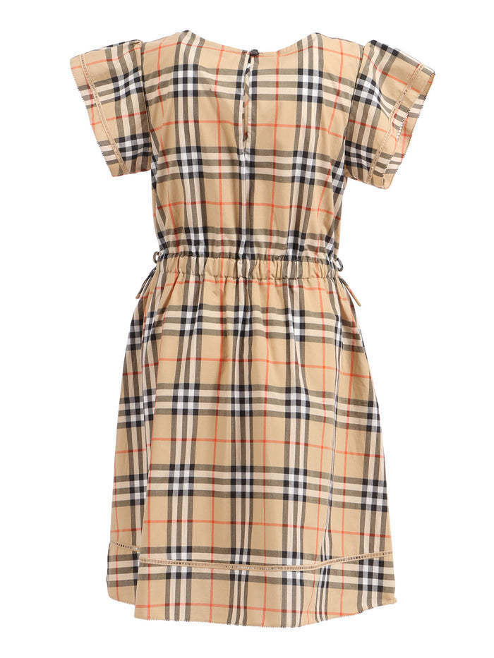 KID GIRL DRESSES Beige Cotton
