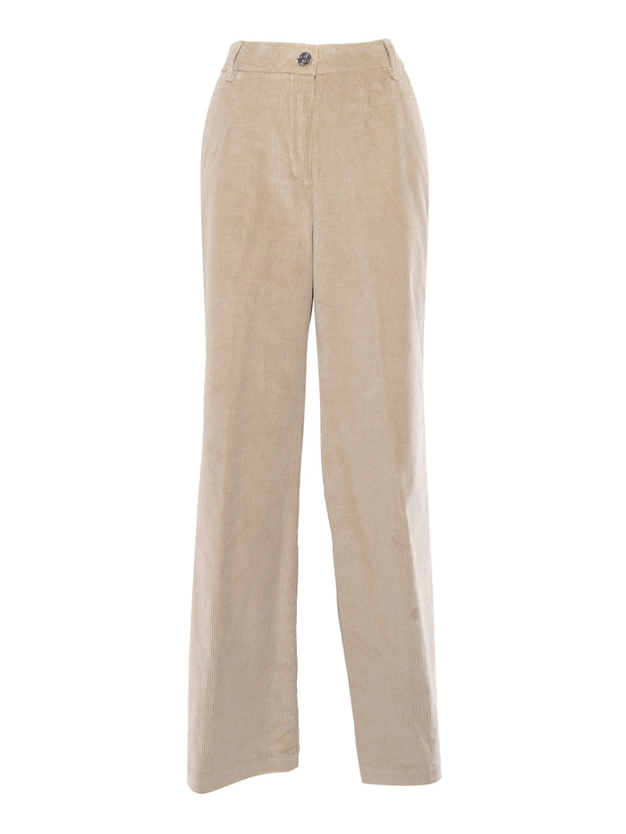 Pants Beige Cotton Elastane Jean