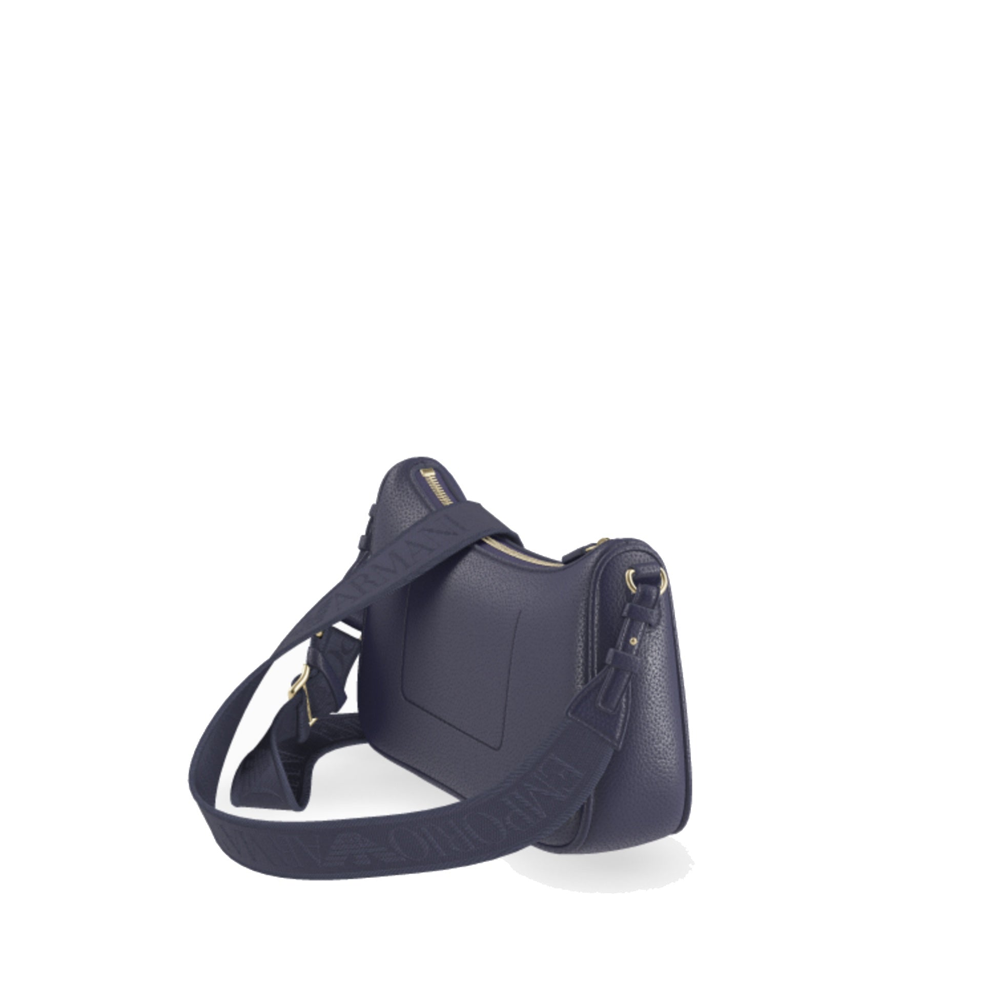 Shoulder Bag Blue Polyurethane