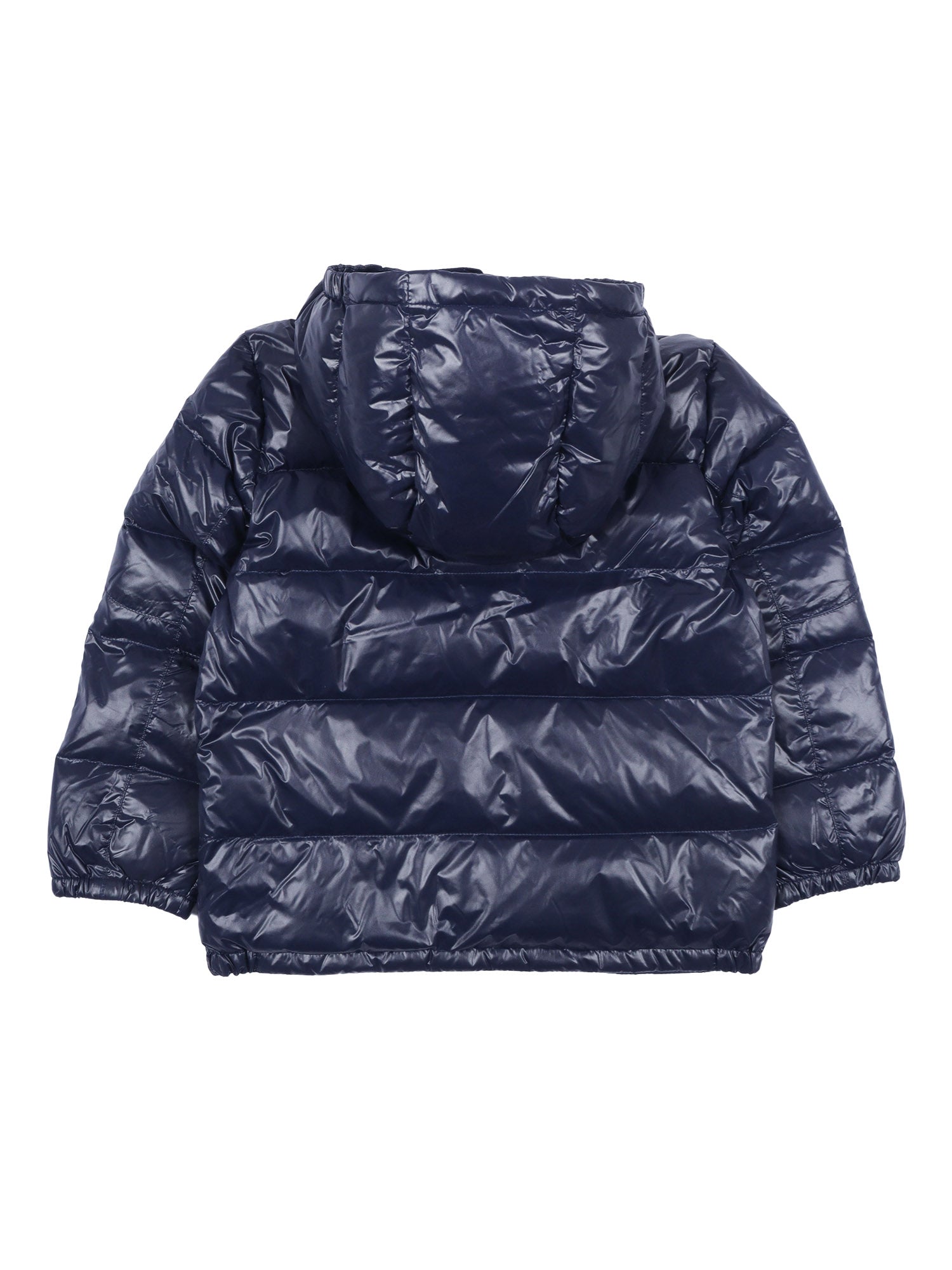 Woven-Bomber-Jacket Blue Recycled Nylon Bomber Jacket