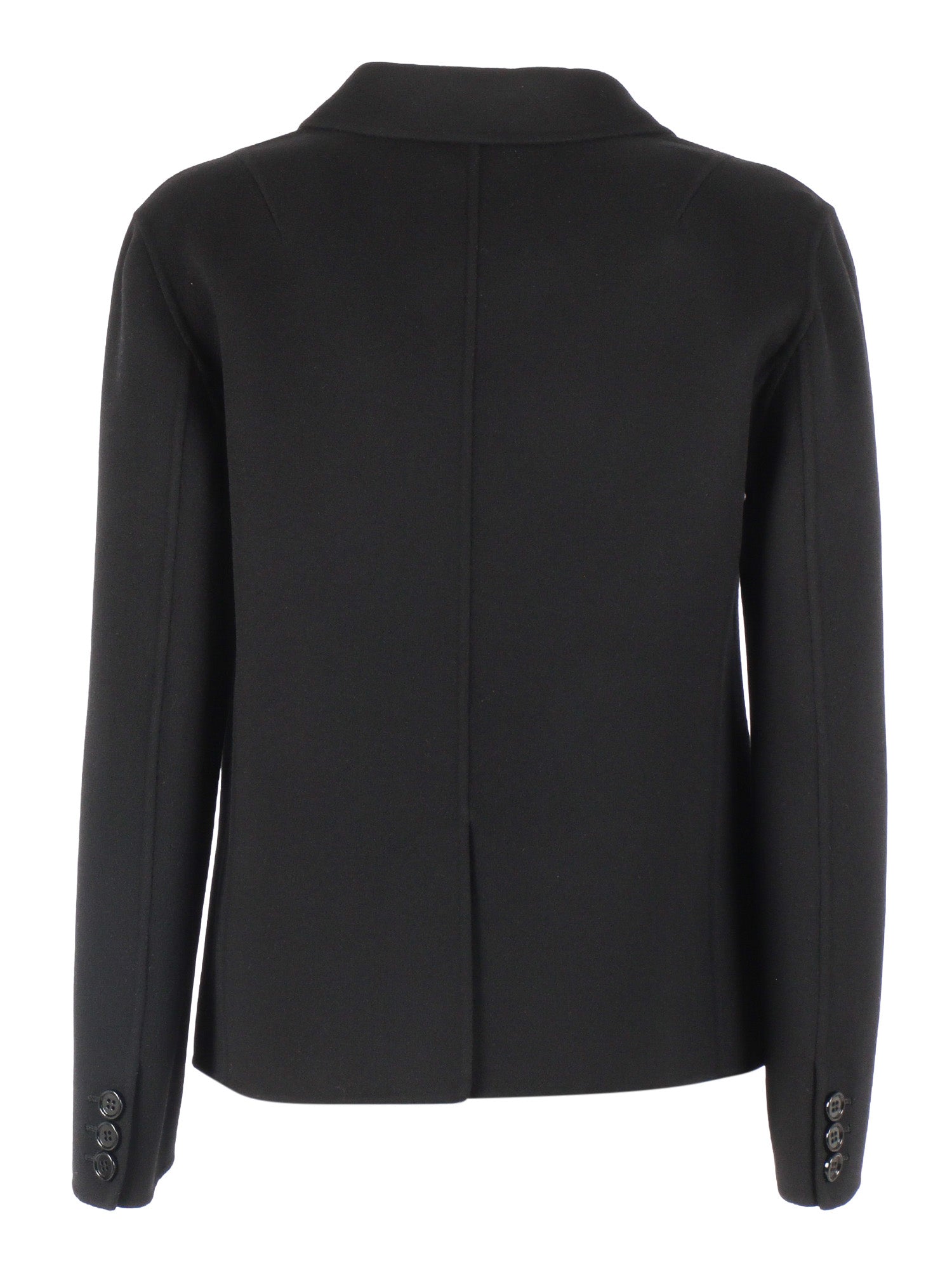 JACKET Black Virgin Wool Lining Silk