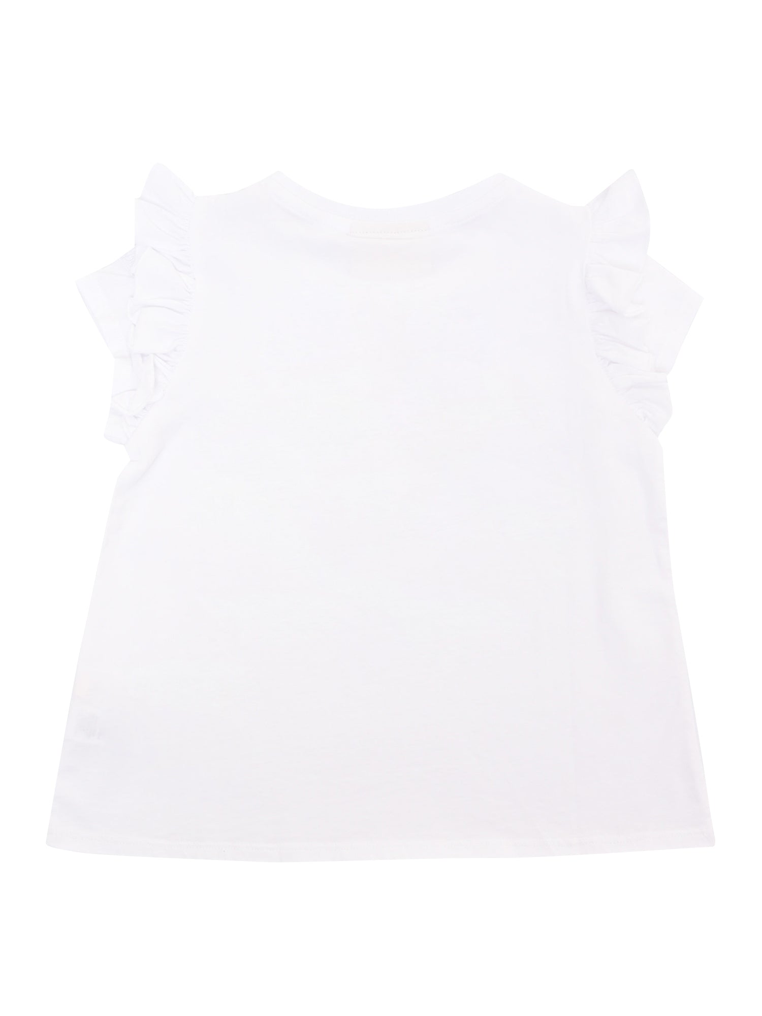 BABY-CRAB 01 VICHY 4161 PATCH White Cotton Short Sleeves T-shirt