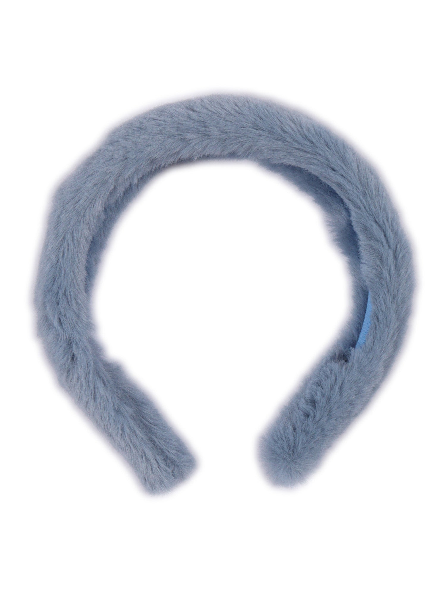 Eco-Fur Headband Light Blue
