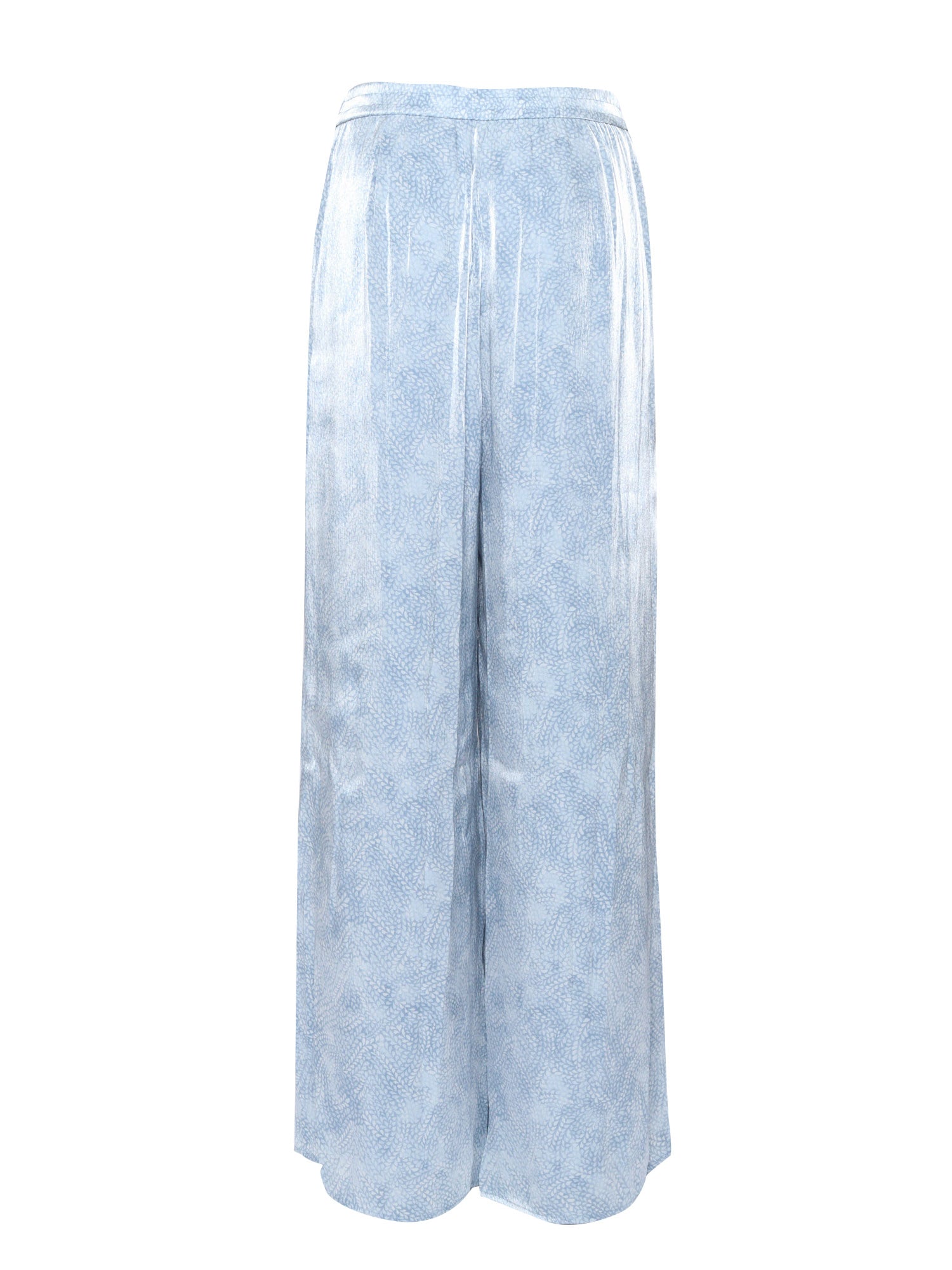 Petal wide leg trousers Light Blue Polyester Pant