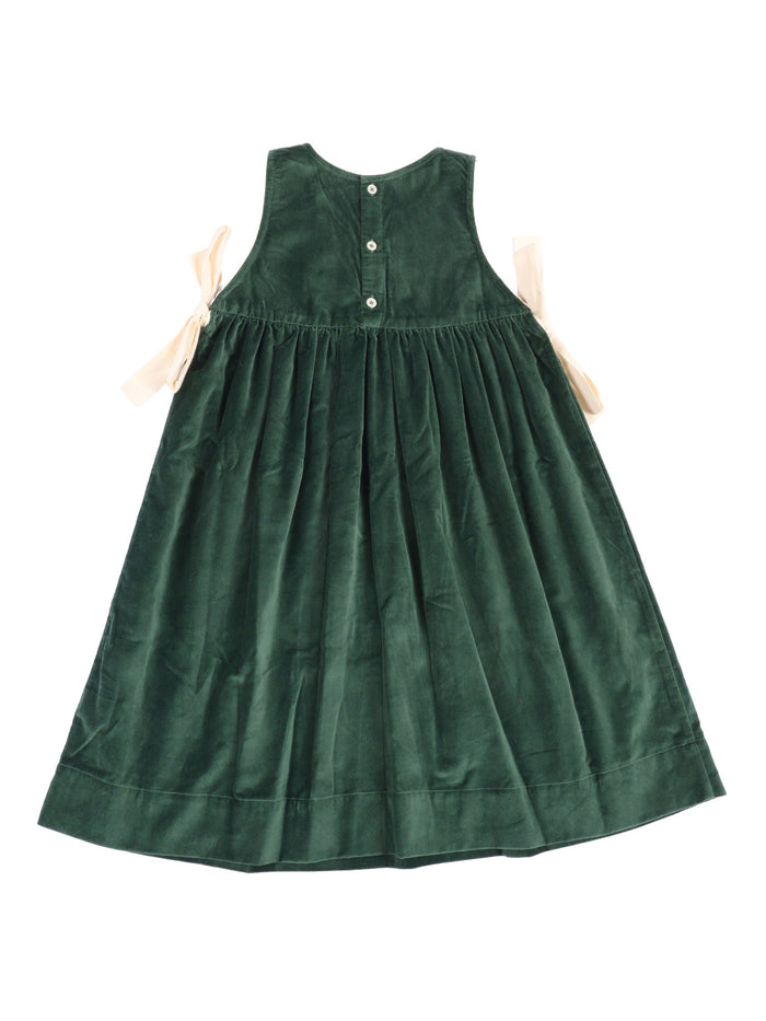 Velvet Esme Dress Green Cotton