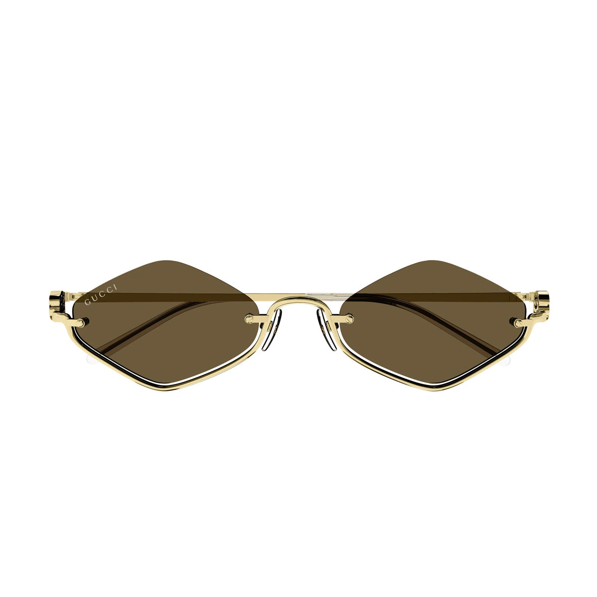 GG1604S LINEA GG LOGO 002 gold brown Oro Metal Occhiali Sole