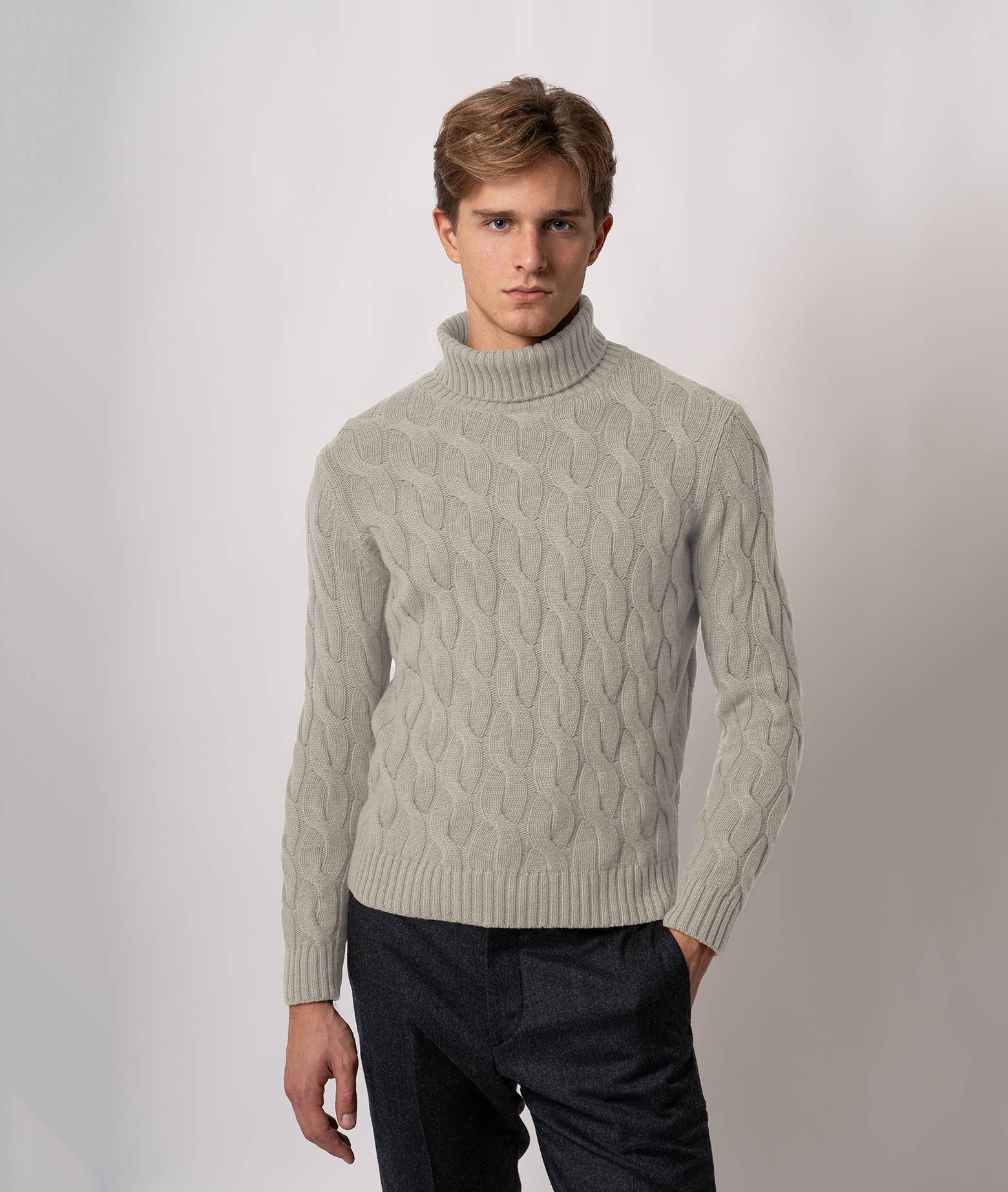Turtleneck Cashmere Sweater Lapponia Firebrick Maglieria Dis/lav Pesante