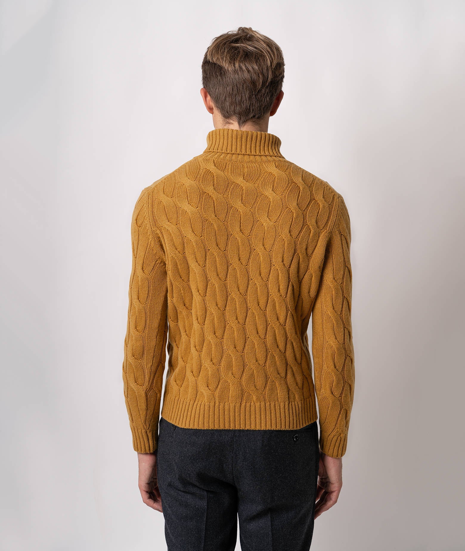 Turtleneck Cashmere Sweater Lapponia Lightgray Maglieria Dis/lav Pesante
