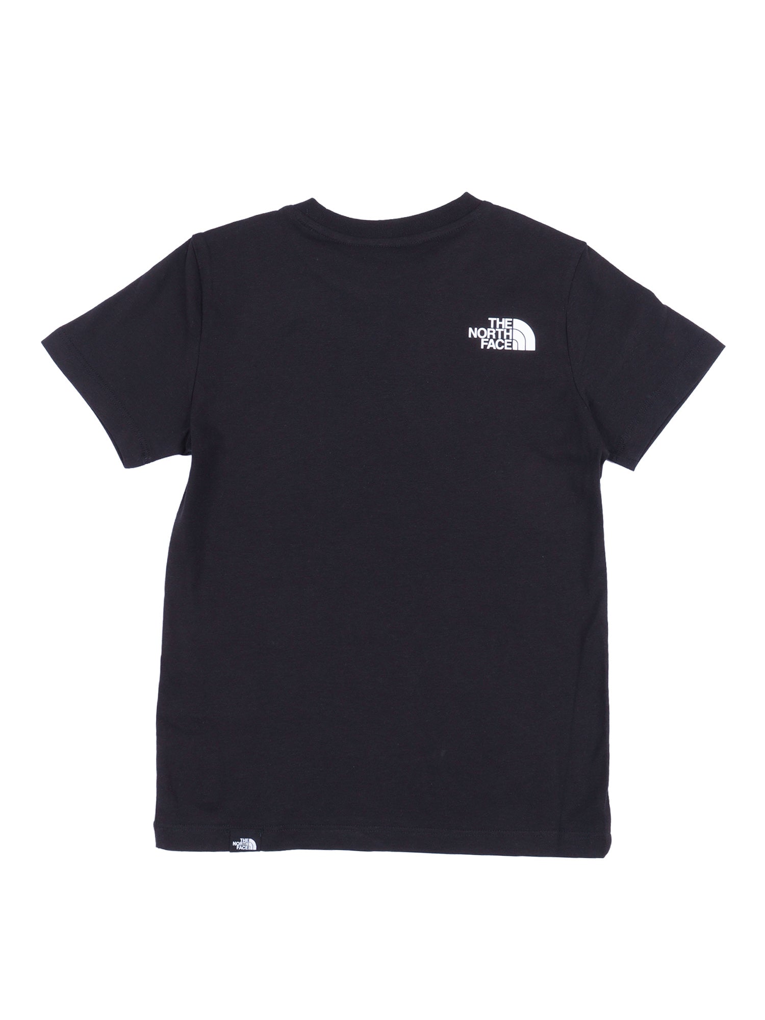 TEEN SIMPLE DOME REGULAR SS TEE TNF BLACK Cotton Polyester Short Sleeves T-shirt
