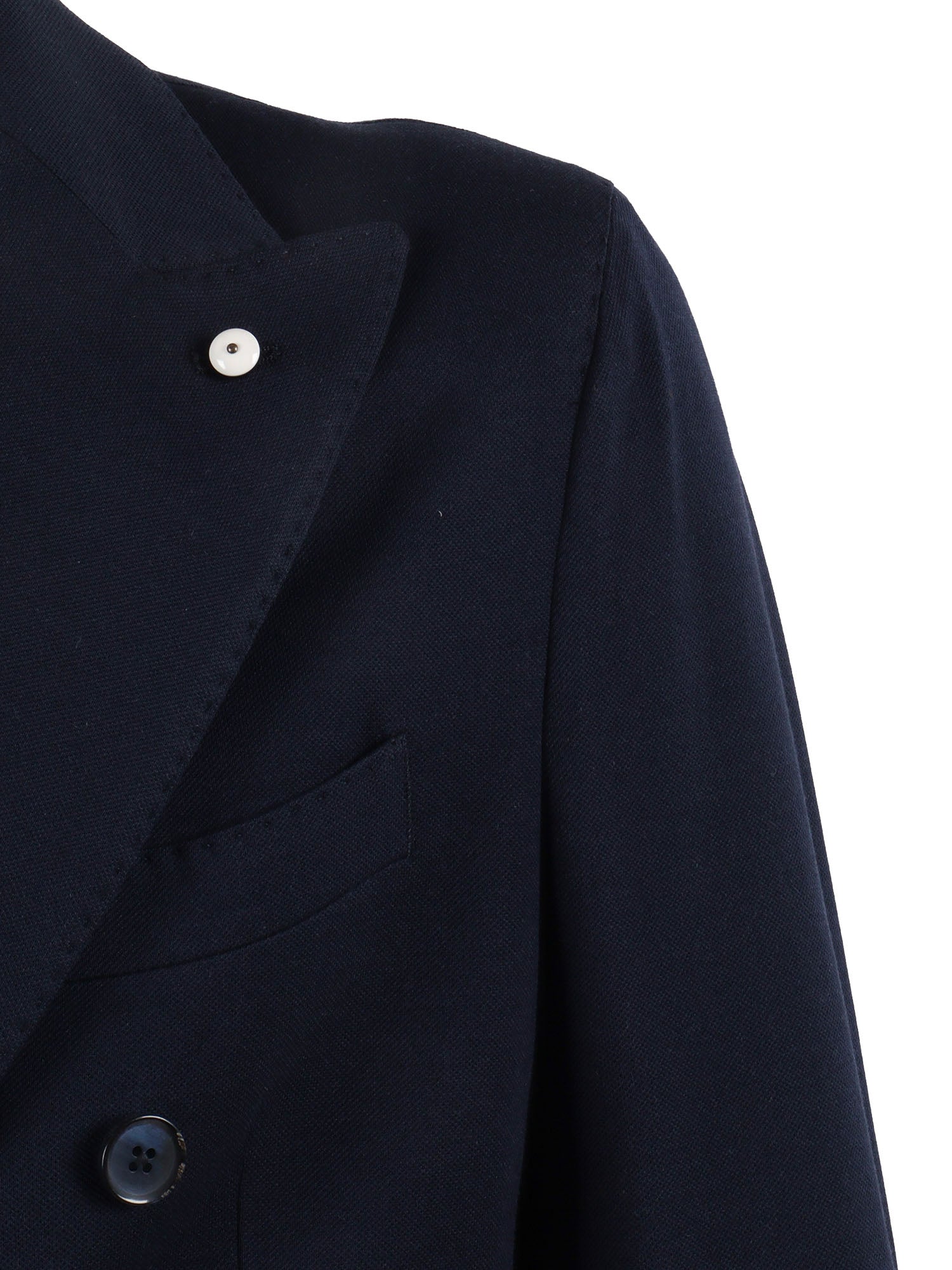 Jacket Blue Cotton Silk