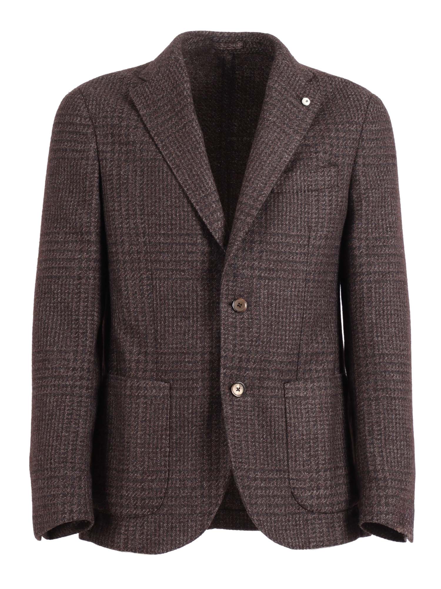 Jacket Brown Cashmere Silk Single Breasted