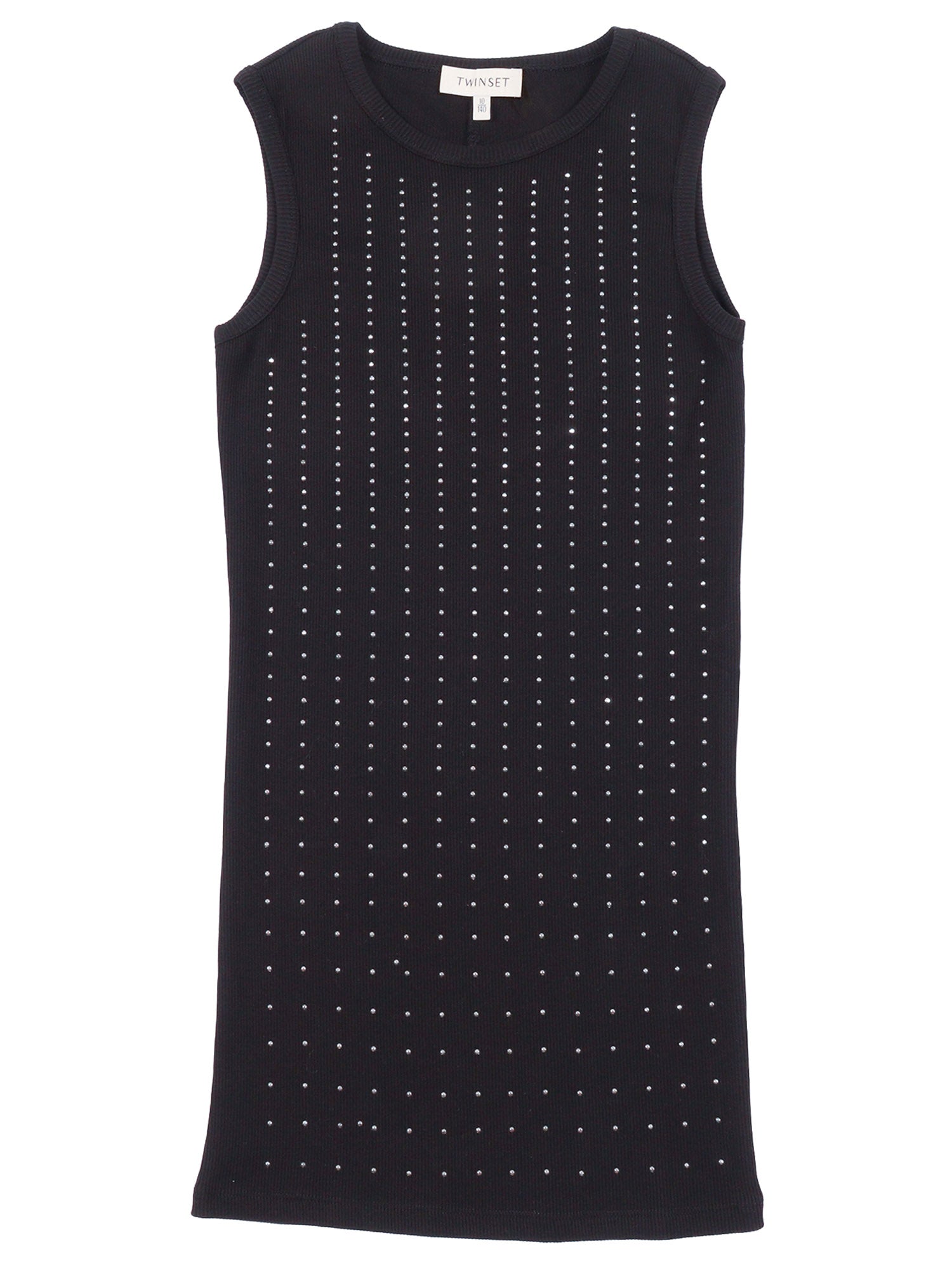 DRESS Black Cotton Elastane