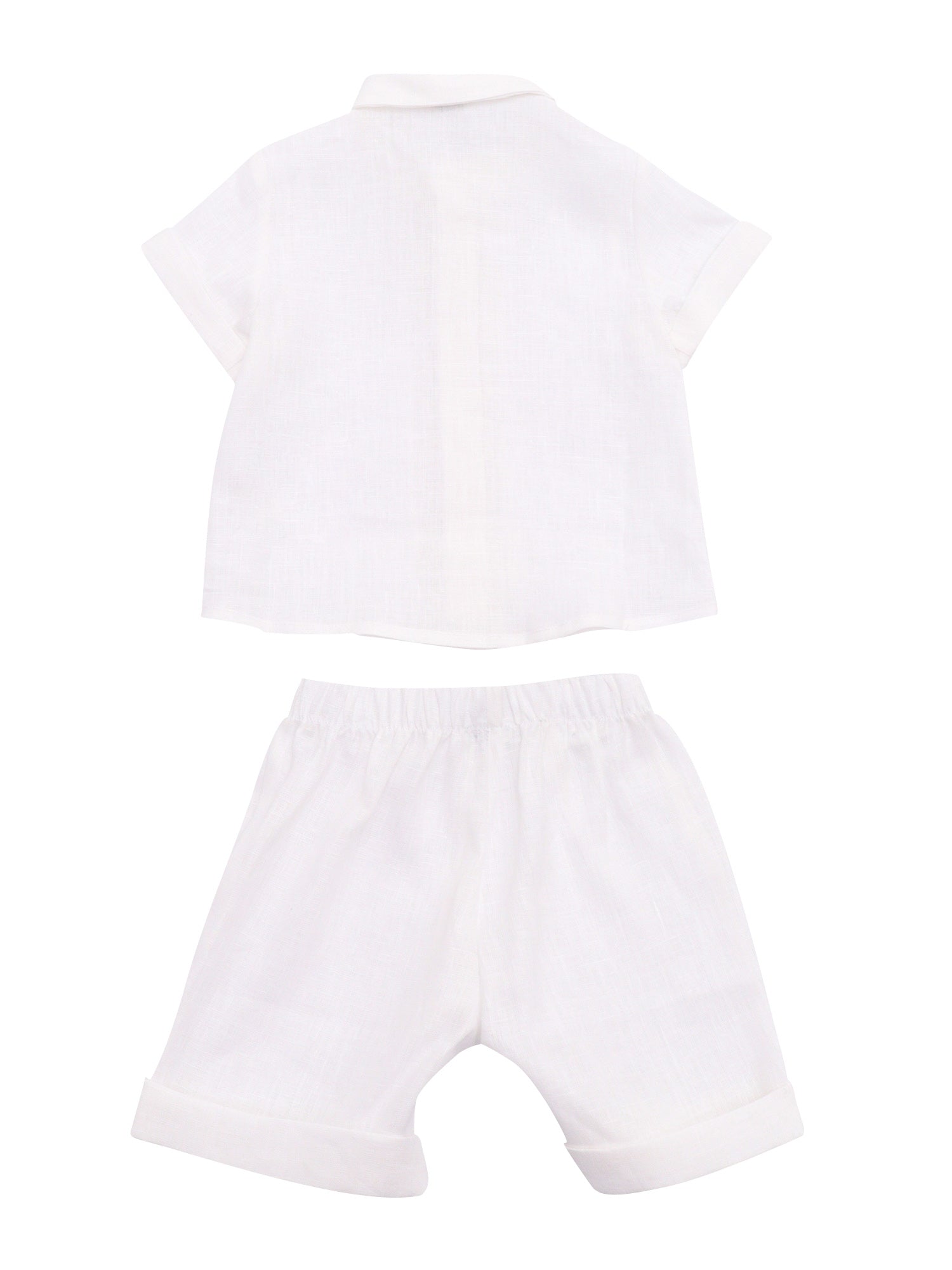 SET White Linen Suits