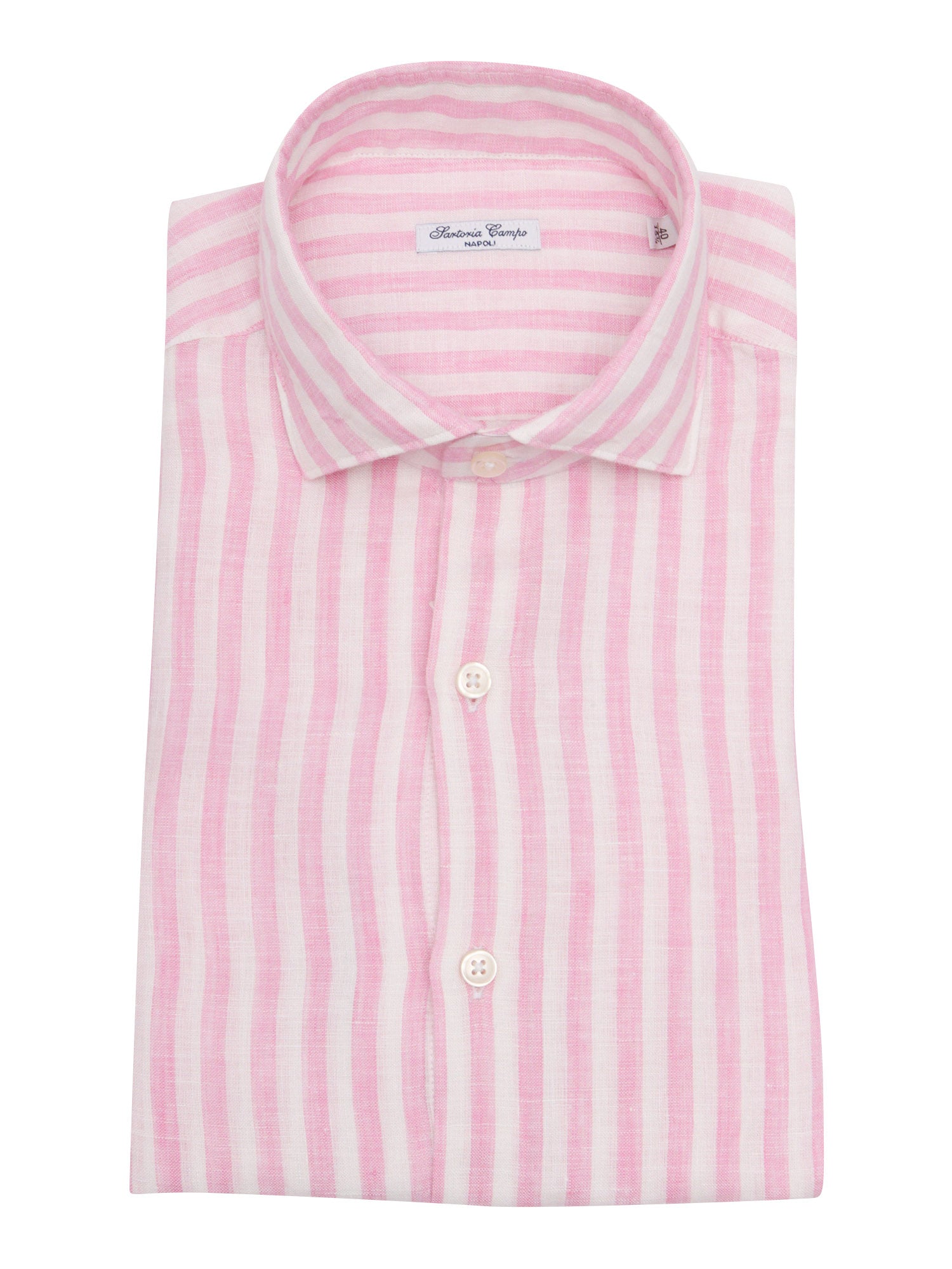 MAN SHIRT Pink Linen