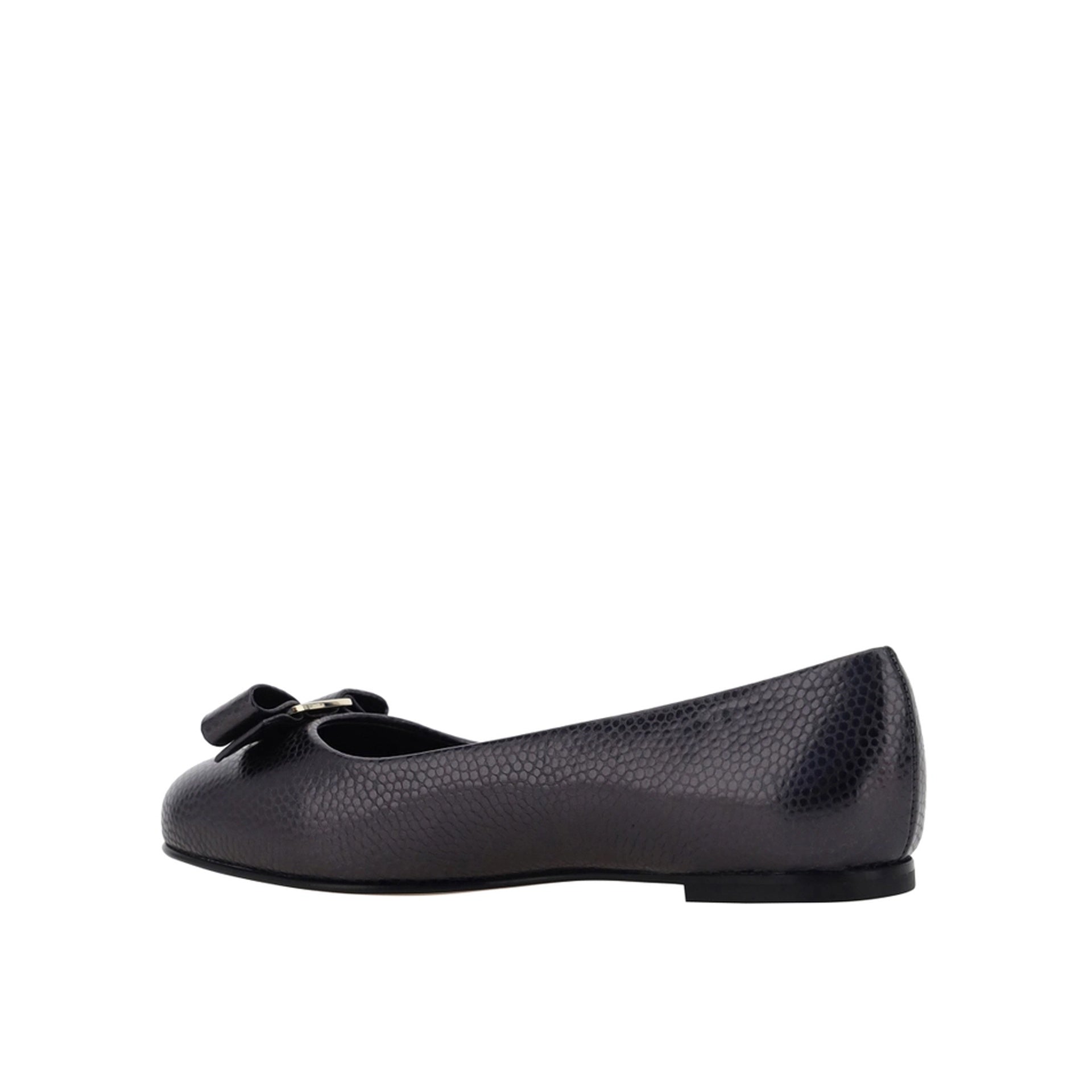 Varina Ballerina Flats Black Calf Leather