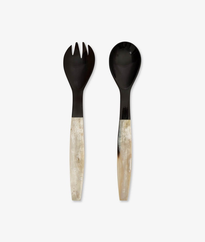 Salad Set Black Cutlery