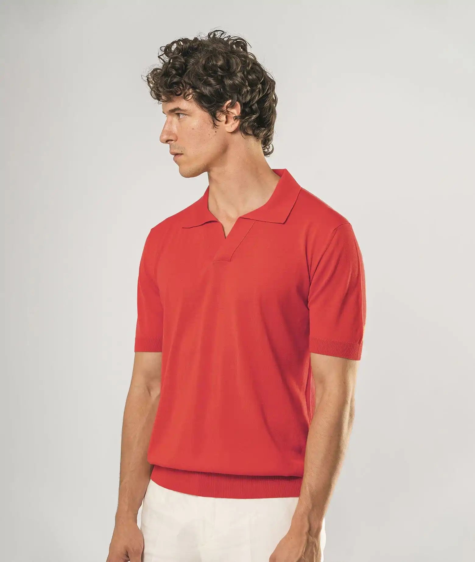 Silk Polo Tulum Ivory Basic Light Kintwear