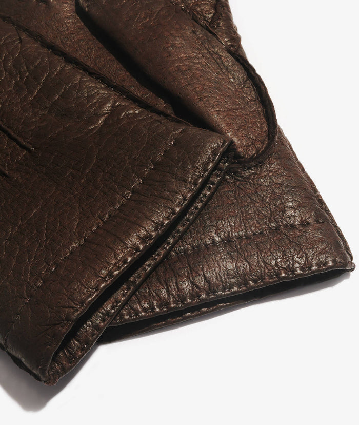 Peccary And Cashmere Gloves Black Man