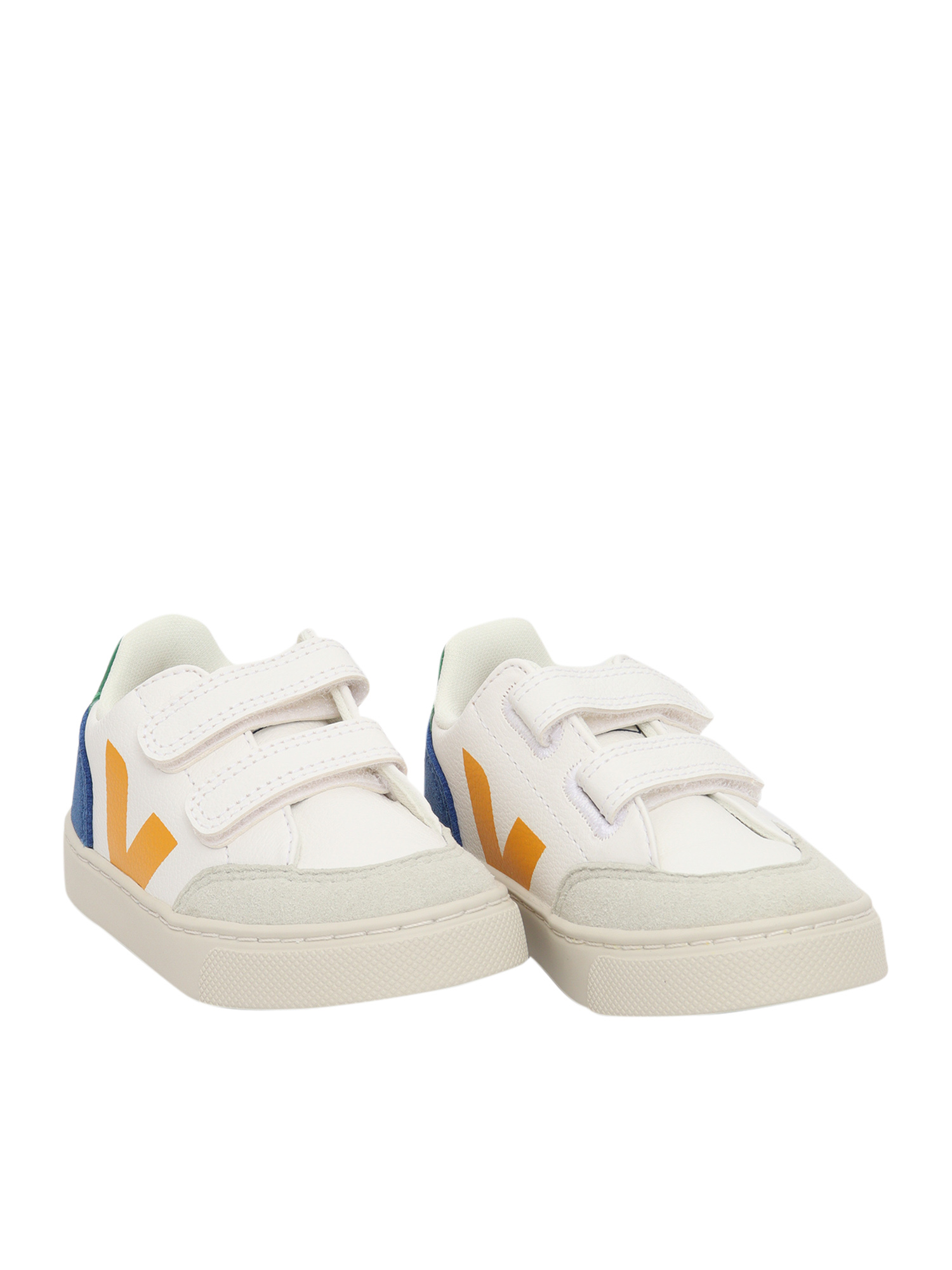 SMALL V-12 CF EX-WHI_MULT-INDIGO SNEAKERS White Kid