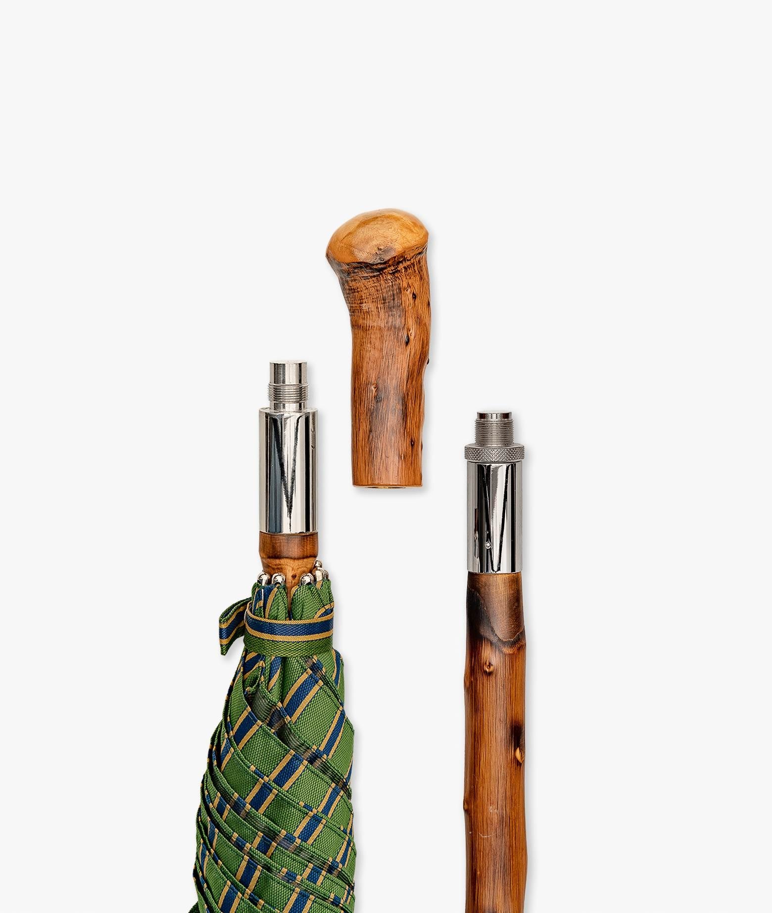 Umbrella Pic Nic Darkgreen Chestnut Handle