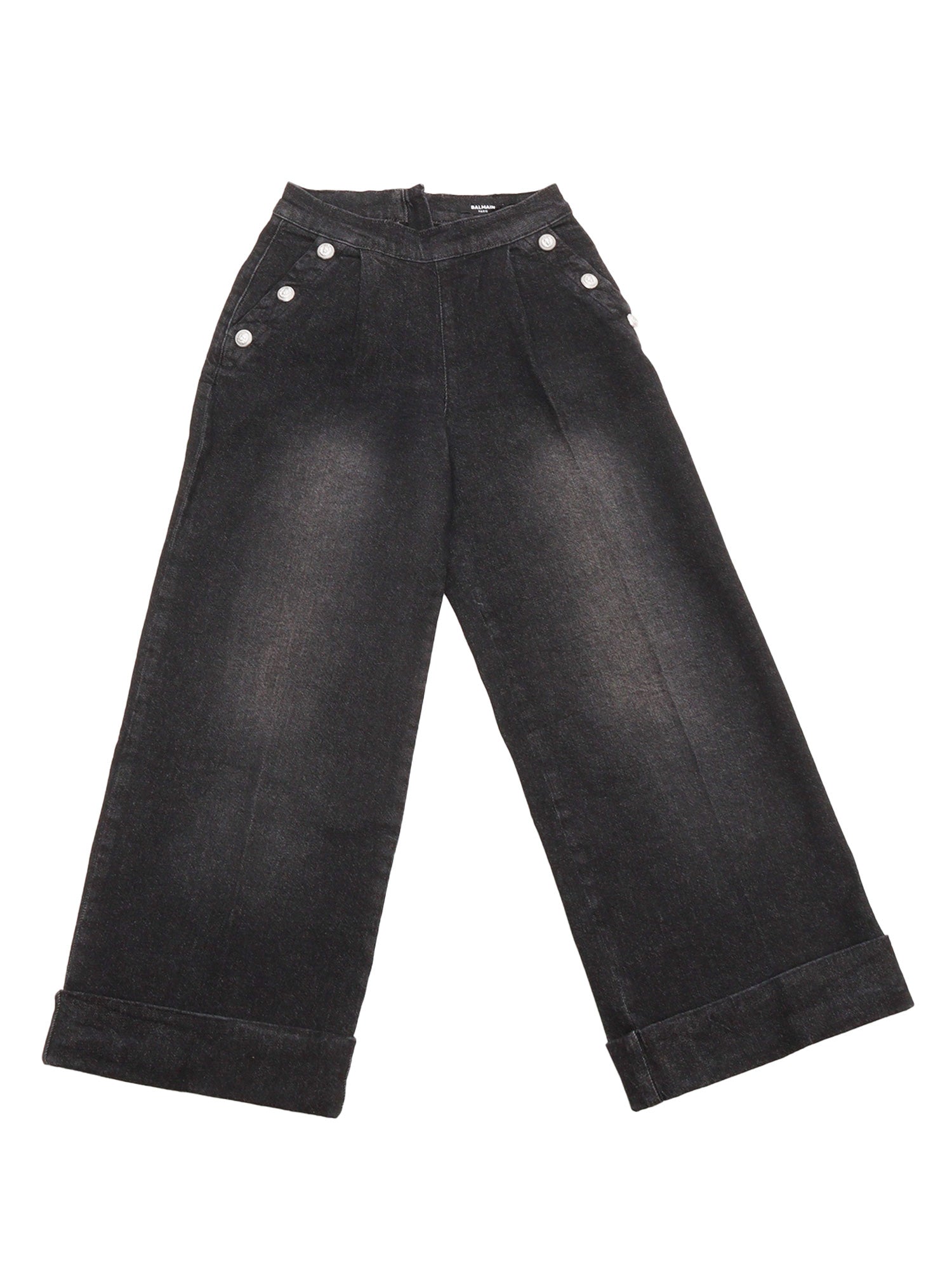 Trousers Grey Cotton Elastane